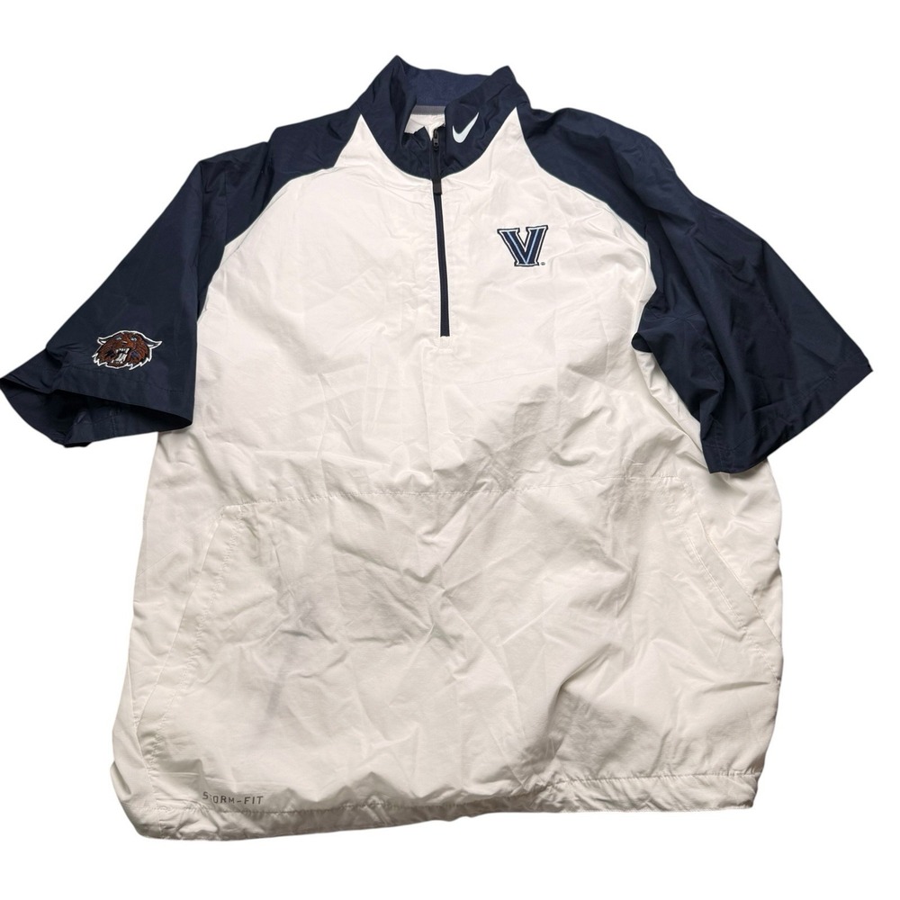 Nike Storm Fit Villanova 1/4 Zip Warm Up Top Size Large